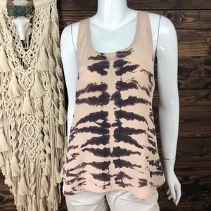 Gypsy 05 | Bleached Tie Dye High Low Tank